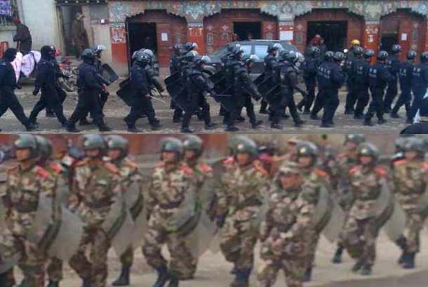 police-military-deployed-Dzachukha-eastern-Tibet-2012