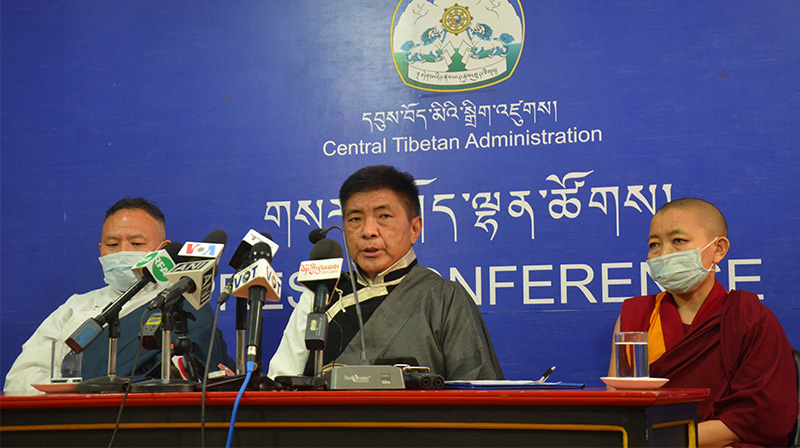 Election commission declared the result of Preliminary election of Sikyong and Members of the 17th Tibetan Parliament-in-Exile (TPiE) on February 8, 2021.  Photo:TPI/Yangchen Dolma