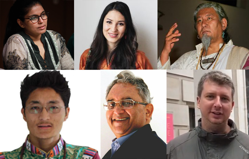 The speakers of the talk "Genocide Games" Prof Aaayushi Ketkar, Tenzyn Zoechbauer, Loten Namling, Sonam Tsering, Vijay Kranti and John Jones. Photo:file