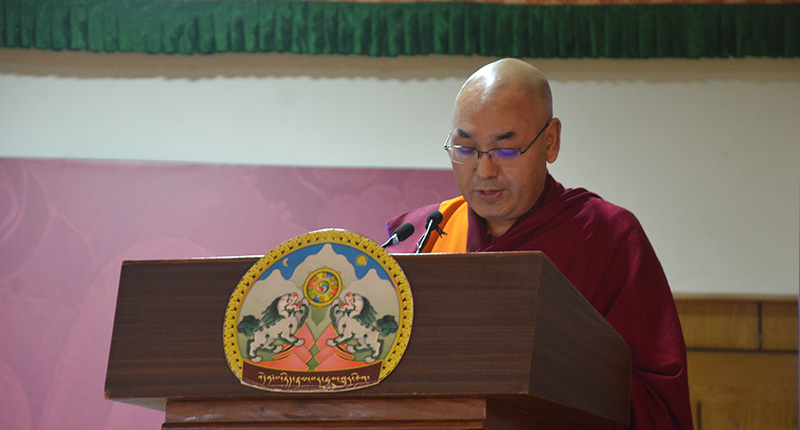 Khenpo Sonam Tenphel, Speaker of the Tibetan Parliament-in-Exile. Photo:TPI