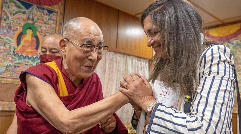 His Holiness the Dalai Lama meeting with US Special Coordinator for Tibetan Issues Uzra Zeya at his residence in Dharamshala, HP, India on May 19, 2022. Photo: Tenzin Choejor