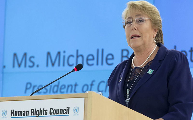 Michelle Bachelet, the UN High Commissioner for Human Rights. Photo: UN/Jean-Marc Ferré 