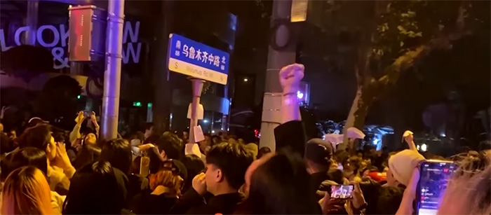 Protests taking places in various cities of China against CCP and Xi, demand to end the zero-covid restrictions. Photo: file