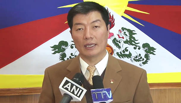President Dr Lobsang Sangay thanks the U.S Government for the passage of Reciprocal Access to Tibet Act into Law, Dharamshala, India, on December 20, 2018. Photo: CTA