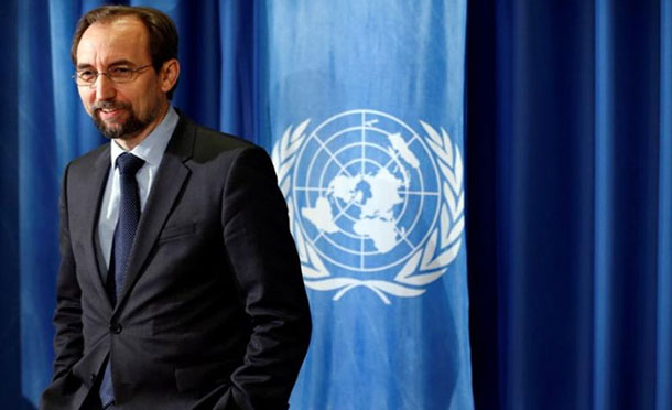 High Commissioner for Human Rights Zeid Ra’ad Al Hussein. UN File Photo