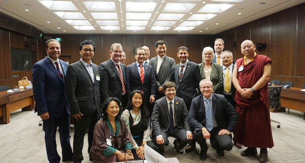 President Dr Lobsang Sangay and Tibetan Parliamentary delegation after testifying before the Canadian Parliamentary Standing Committee on Foreign Affair and International Development. Photo: CTA/DIIR
