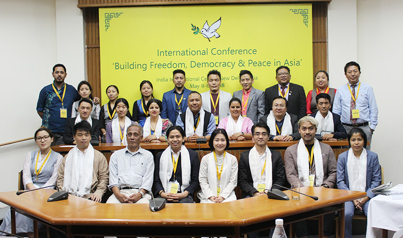 The 1st International Conference on ‘Building Freedom, Democracy and Peace in Asia’ was held from May 11 – May 12, 2018 at the India International Center in New Delhi India. Photo: TPI