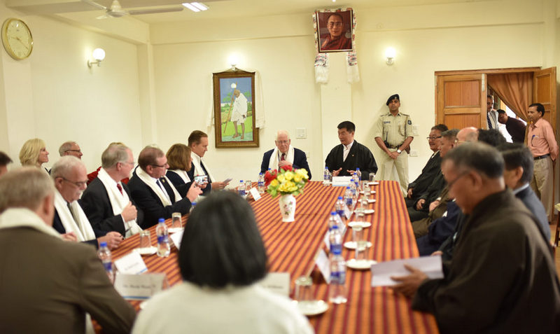U.S congressional delegation with President Dr Lobsang Sangay and his cabinet ministers at Kashag Secretariat, Dharamshala, India, on August 3, 2019. Photo/Tenzin Jigme/CTA