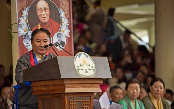 Speaker Pema Jungney delivering the statement of Tibetan Parliament-in-Exile on the 84th Birthday Celebration of His Holiness the Dalai Lama. Photo/Tenzin Jigme/CTA