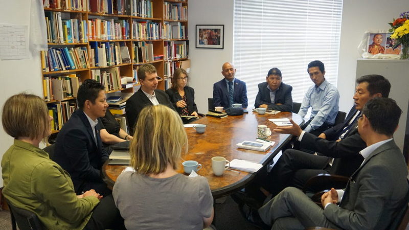 President Dr Lobsang Sangay at the meeting with representatives of UK based Tibet Support Groups, in London, UK, on June 19, 2019. Photo: Office of Tibet, London