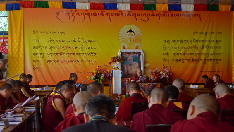 Prof Samdhong Rinpoche graced, as invited, the opening ceremony of the fourth general meeting of Kirti Charitable Society, Dharamshala, India, on May 7, 2019. Photo: TPI/Kalsang Choedon