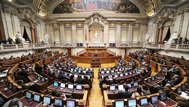 A general view of the Assembly of the Republic during the opening session in the first biweekly debate of the year, in Lisbon, Portugal. 11th Jan, 2019. Credit: SOPA Images Limited/Alamy Live News