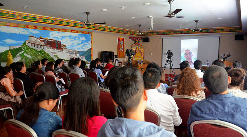 To mark the International Press Freedom Day 2019, the Tibetan Center for Human Rights and Democracy (TCHRD) and the Association of Tibetan Journalists (ATJ) have organised a panel discussion on “Freedom of Movement and Access in Tibet”, in Dharamshala, India, May 3, 2019. Photo: TPI/Yangchen Dolma