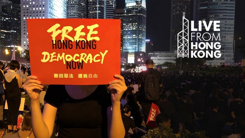 Protesters call for freedom and democracy in Hong Kong. Photo: File