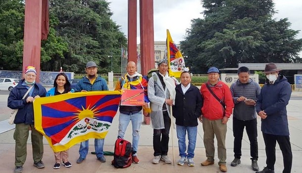Tsering Wangdue received by the Tibet bureau and Tibetan community in Switzerland, on June 5, 2020. Photo: File