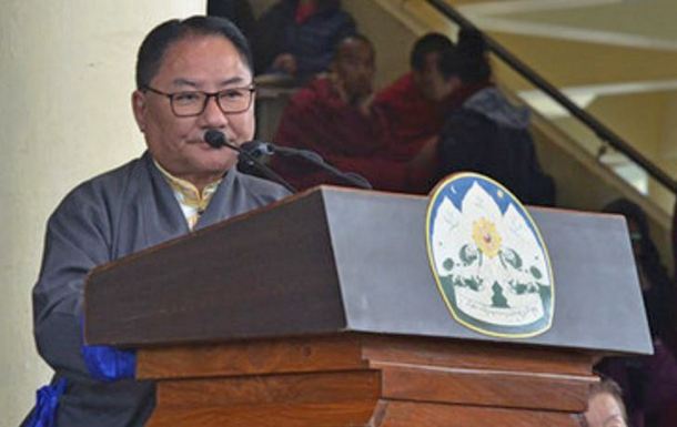 Speaker Pema Jungney during an event in Dharamshala, India, on December 10, 2019. Photo: TPI/Yangchen Dolma